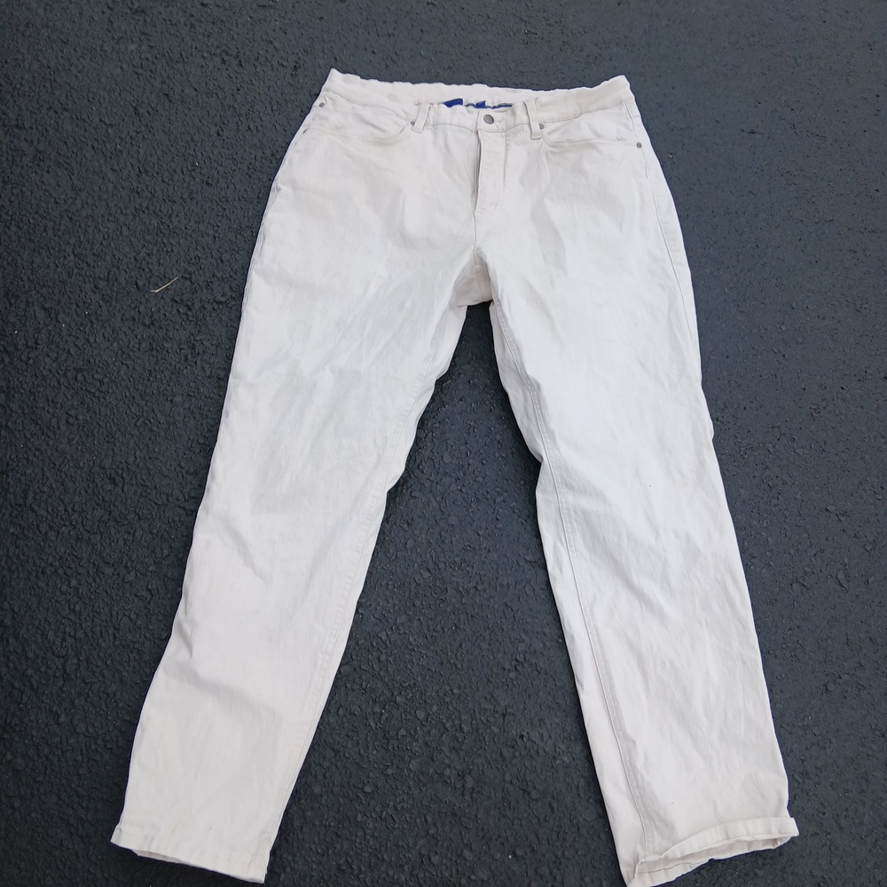 FootJoy Jeans Mens 36x30 White Light Wash Regular Fit Straight Denim Pants